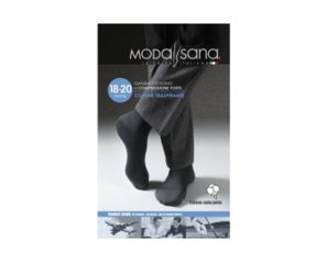 Modasana Gambaletto a Compressione 18 mmHg Antracite Taglia L – Calza Elastica Riposante per Gambe Stanche e Gonfie
