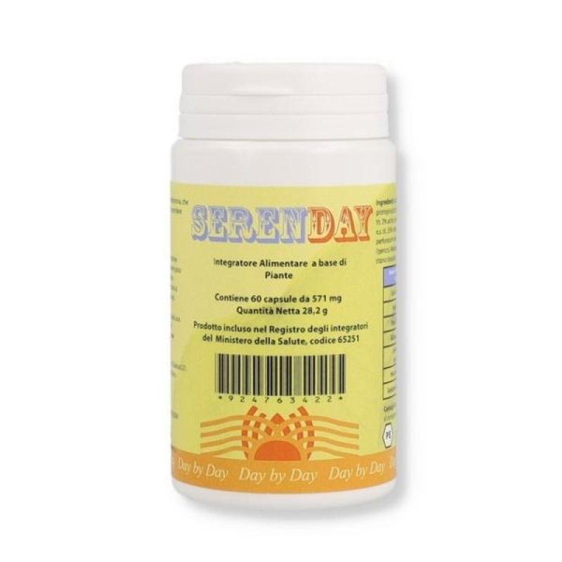 Serenday 60 Capsule – Integratore Alimentare in Capsule per Benessere, Umore e Rilassamento Serenday 60 Capsule – Integratore Alimentare in Capsule per Benessere, Umore e Rilassamento
