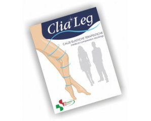 Clialeg gambaletto K1 punta aperta beige 4 calza elastica a compressione graduata