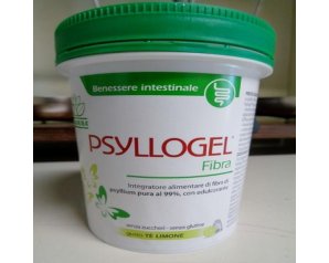Psyllium gel limone 200 g - integratore di fibre a base di psillio gusto limone per transito intestinale