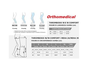 Calze antitrombo Thrombosis 18 denari a compressione graduata colore bruno per prevenzione trombosi venosa
