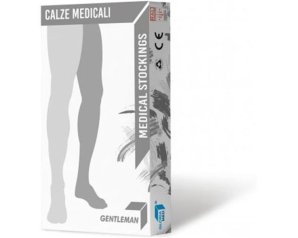 Gloriamed Gent 199 Gambaletto a Compressione Graduata, Calza Elastica Medicale Preventiva Uomo Donna, Taglia L Lunga Colore Beige