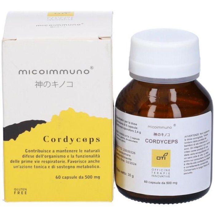 Cordyceps Micoimmuno 60 Capsule Officine Terapeutiche Italiane Integratore Immunitario ed Energetico Cordyceps Micoimmuno 60 Capsule Officine Terapeutiche Italiane Integratore Immunitario ed Energetico