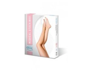 Gloriamed Collant Mcr 191 a Compressione Graduata Classe 1 in Microfibra Beige Taglia XLL