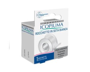 Icopiuma Cerotto In Rocchetto Seta Bianco 2,5 cmx 5 m