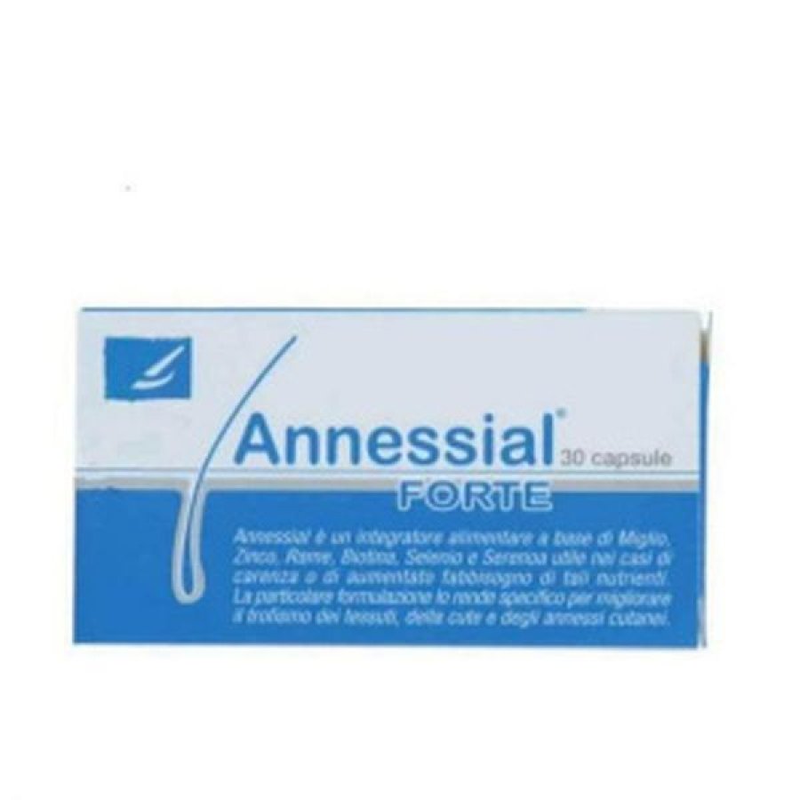 Annessial Forte 30 Capsule Integratore Alimentare per Capelli e Unghie Rinforzante Annessial Forte 30 Capsule Integratore Alimentare per Capelli e Unghie Rinforzante