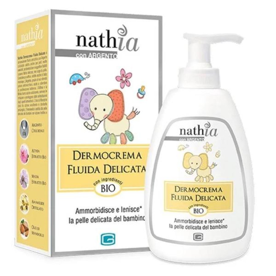 Nathia Dermocrema Fluida 200 ml Crema Corpo Idratante Lenitiva per Pelle Secca e Sensibile Nathia Dermocrema Fluida 200 ml Crema Corpo Idratante Lenitiva per Pelle Secca e Sensibile