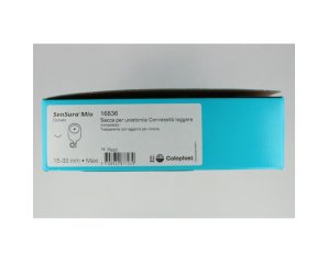 Sacca per urostomia SenSura Mio Maxi trasparente con placca adesiva ritagliabile da 15 a 33 millimetri Coloplast