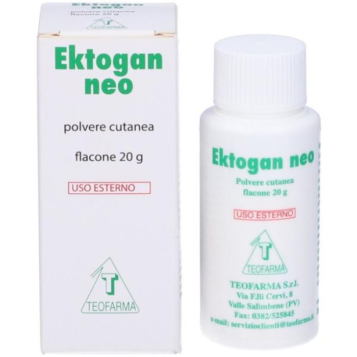 Ektogan Neo polvere 20 g polvere dermatologica lenitiva