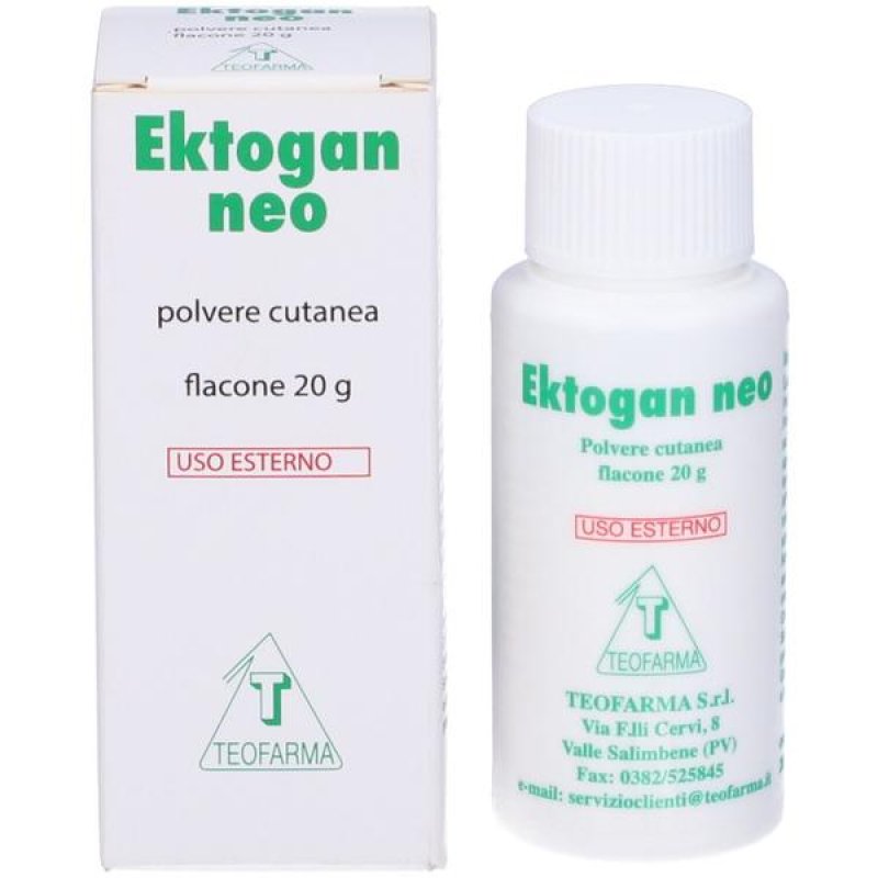 Ektogan Neo polvere 20 g polvere dermatologica lenitiva