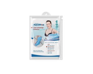 Acquastop Protezione Impermeabile per Gamba Intera – Coprigesso e Coprimedica per Doccia e Bagno