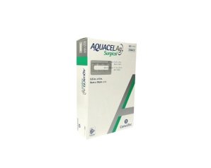 Aquacel Ag Surgical Medicazione Chirurgica Sterile 9x15 cm con Argento Antimicrobico Confezione 10 Pezzi