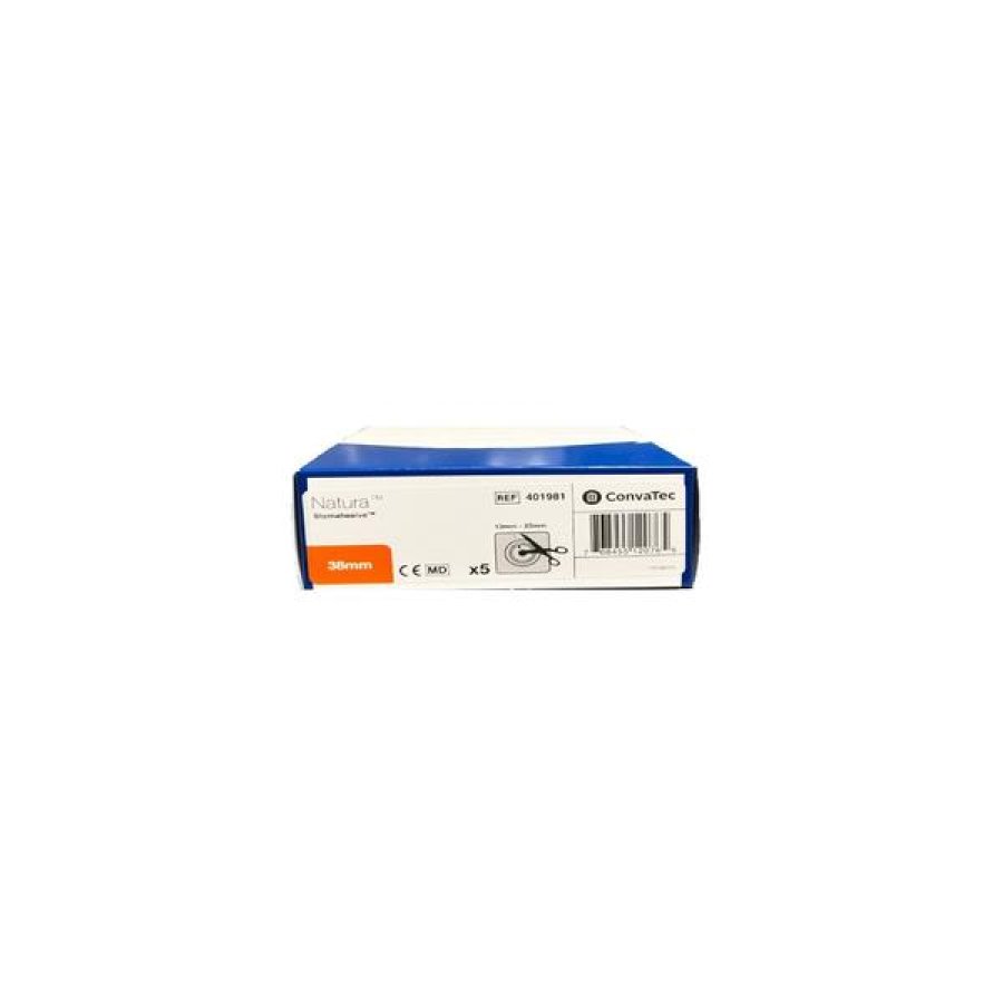 Placca Stomale Adesiva ConvaTec Natura Plus 38 Millimetri Codice 401981 per Sistemi di Stomia a Due Pezzi Placca Stomale Adesiva ConvaTec Natura Plus 38 Millimetri Codice 401981 per Sistemi di Stomia a Due Pezzi