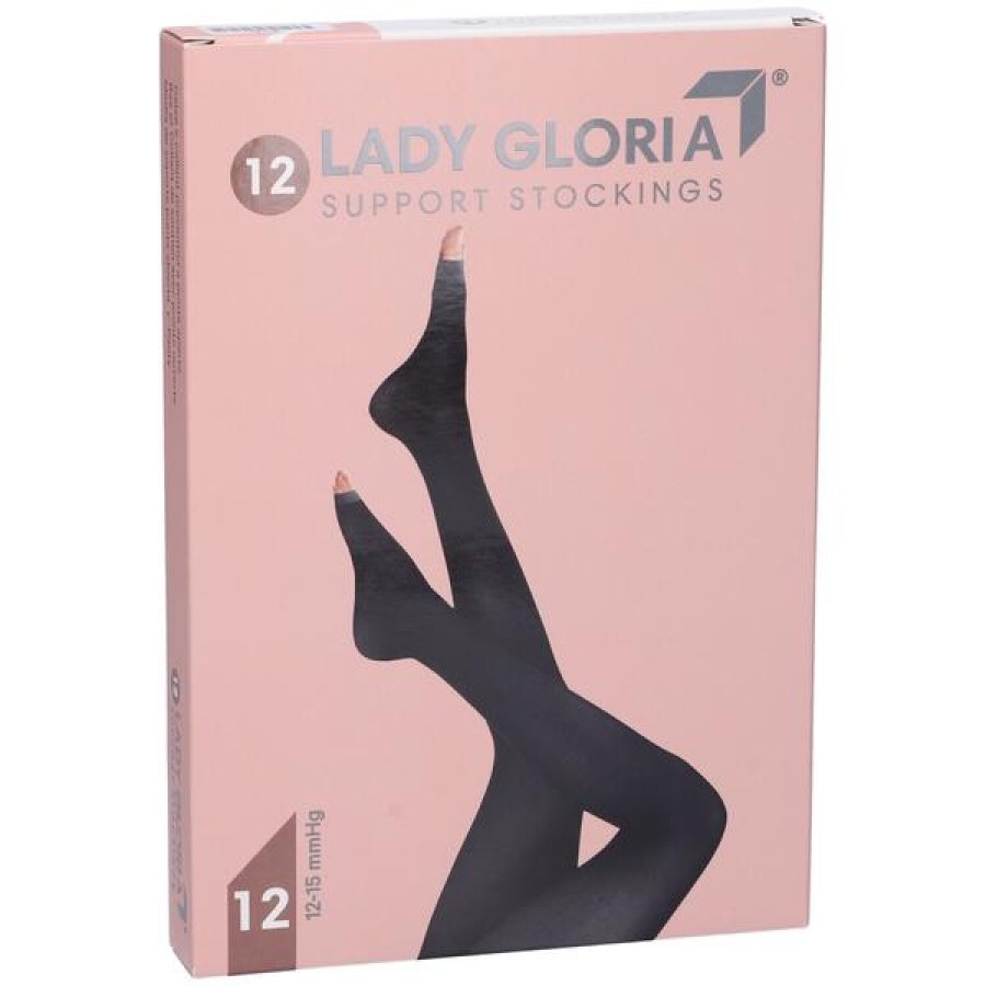 Ladygloria 12 Calze Autoreggenti Elastiche da Donna a Compressione Leggera Taglia 3 Ladygloria 12 Calze Autoreggenti Elastiche da Donna a Compressione Leggera Taglia 3