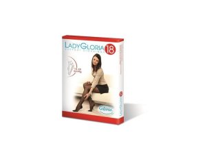 Ladygloria 18 collant a compressione graduata da donna colore daino taglia 3, 18 millimetri di mercurio per benessere e sostegno delle gambe