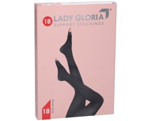 Ladygloria 18 Collant Donna Riposante Colore Daino Taglia 4 Calze Contenitive Elastiche a Compressione Graduata