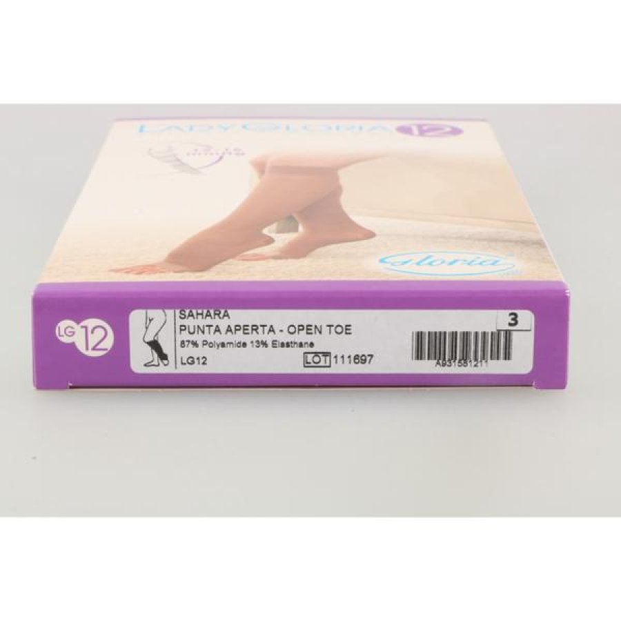 Gloria Med Ladygloria 12 Gambaletto Punta Aperta Sahara 3 Gloria Med Ladygloria 12 Gambaletto Punta Aperta Sahara 3