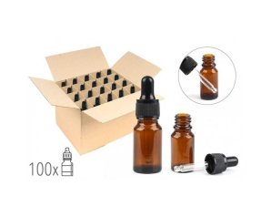10 flaconi gialli 10 ml con tappo pennello contenitori per preparazioni topiche
