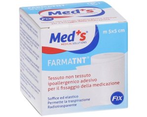 Meds Fix Cerotto Fissativo in Tessuto Non Tessuto 5 x 15 cm Ipoallergenico per Medicazioni