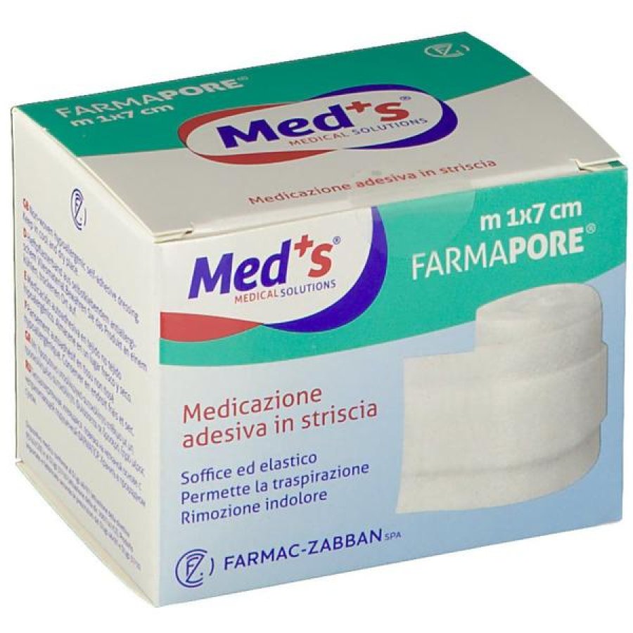 Med's Farmapore - Medicazione Adesiva in striscia 1m x 4cm 1 pezzo Med's Farmapore - Medicazione Adesiva in striscia 1m x 4cm 1 pezzo
