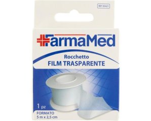 Cerotto Med's trasparente 5 m x 1,25 cm - nastro adesivo medicale per fissaggio di medicazioni e garze