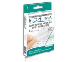 Desa Pharma Garza Compressa Icopiuma Medicata Postoperatoria 10x7,5 Cm 4 Pezzi