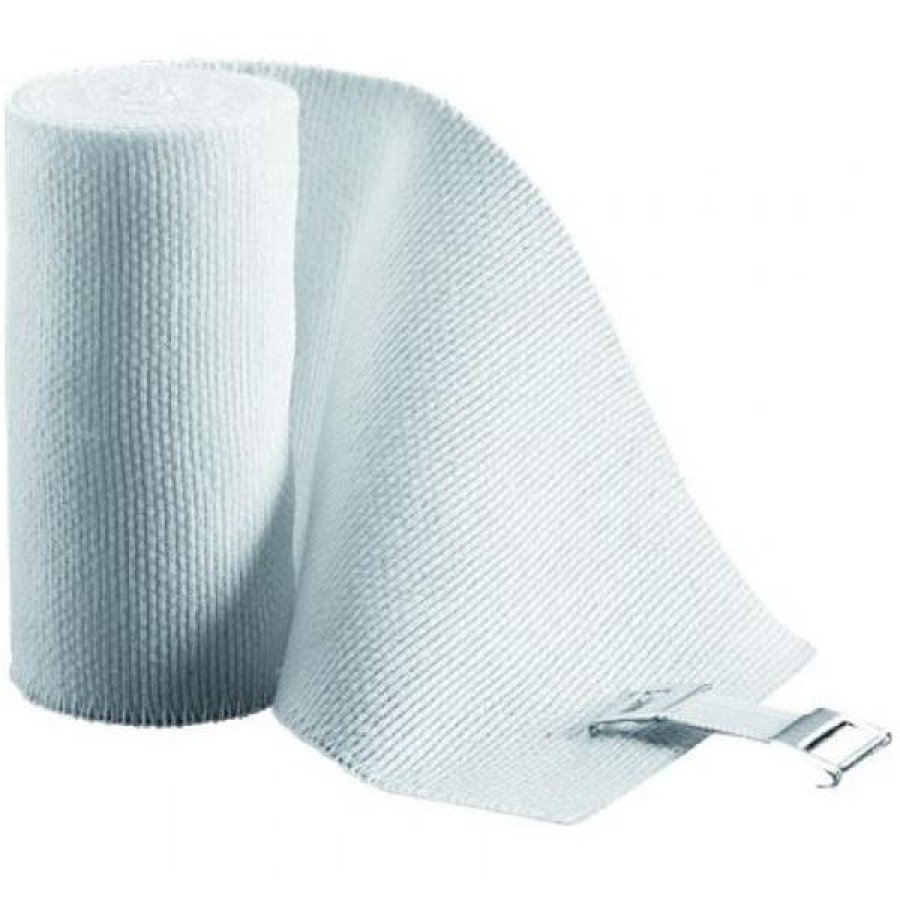 Cura Farma Benda Elastica Curideal Universale Con Graffette Non Sterile Cm 8x4,5 Cura Farma Benda Elastica Curideal Universale Con Graffette Non Sterile Cm 8x4,5