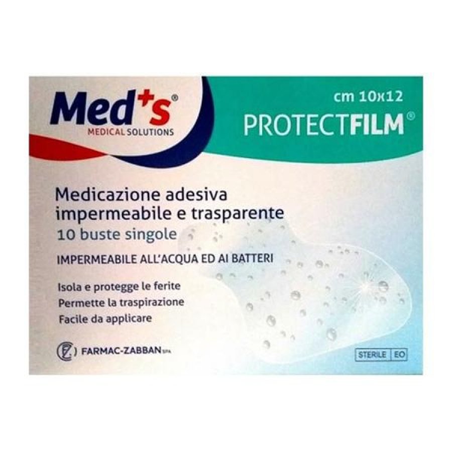 Meds Protect Film Medicazione Poliuretano Impermeabile Adesiva 10 Pezzi Meds Protect Film Medicazione Poliuretano Impermeabile Adesiva 10 Pezzi