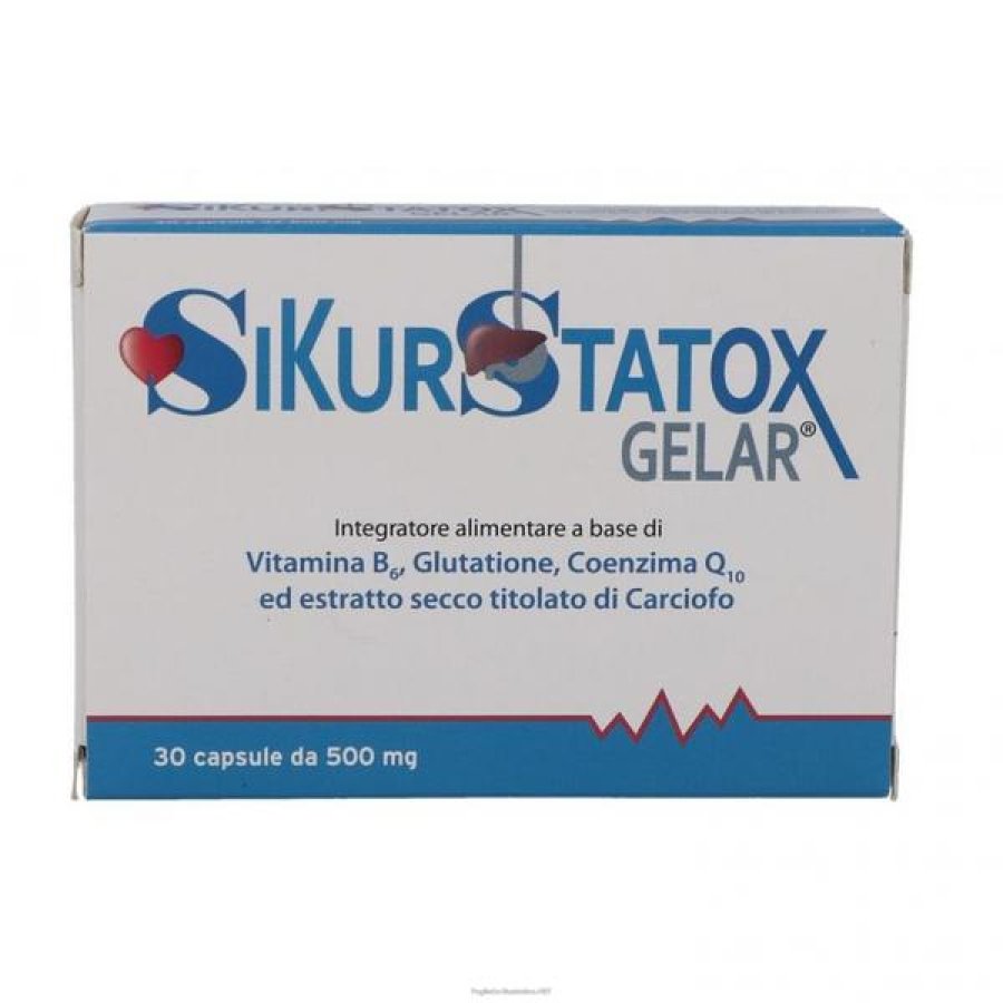 SIKURSTATOX Integratore Alimentare 30 Capsule da 500 mg per il Benessere dell’Organismo SIKURSTATOX Integratore Alimentare 30 Capsule da 500 mg per il Benessere dell’Organismo