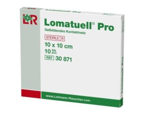 Lomatuell Pro Garza Grassa Paraffinata Sterile 10 x 10 Centimetri Confezione da 10 Pezzi per la Cura delle Ferite