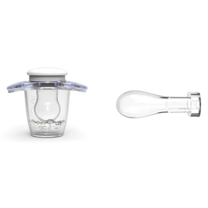 Mebby succhietto asimmetrico con tettarella 0-6 mesi Boy - succhietto in silicone per neonati