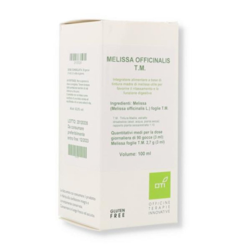 Melissa Officinalis OTI Tintura Madre 100 Millilitri &ndash; Integratore Naturale alla Melissa per Relax e Benessere Digestivo