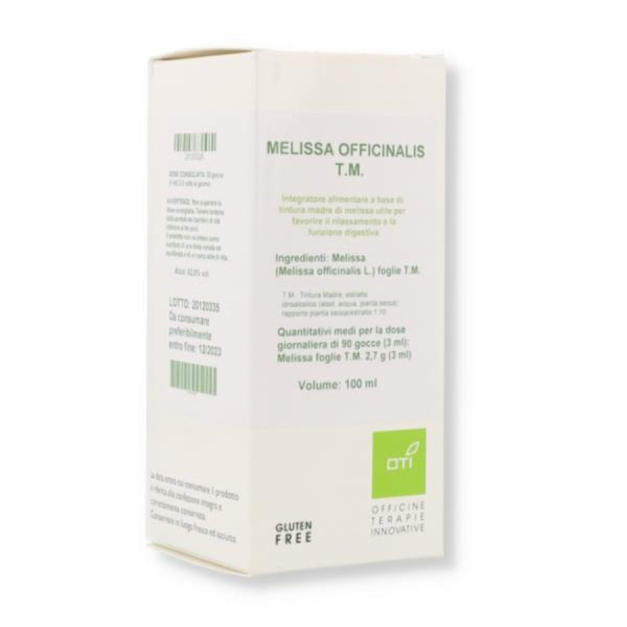 Melissa Officinalis OTI Tintura Madre 100 Millilitri – Integratore Naturale alla Melissa per Relax e Benessere Digestivo Melissa Officinalis OTI Tintura Madre 100 Millilitri – Integratore Naturale alla Melissa per Relax e Benessere Digestivo