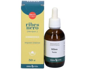 Ribes Nero Gemmoderivato 50 Millilitri Integratore Naturale in Gocce per Benessere di Pelle Difese Immunitarie e Vie Respiratorie