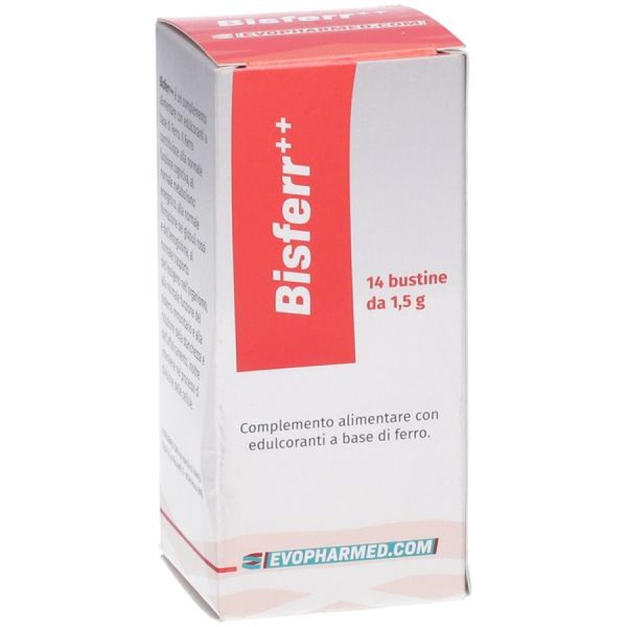 Bisferr++ 14 bustine integratore di ferro ad alta biodisponibilità Bisferr++ 14 bustine integratore di ferro ad alta biodisponibilità
