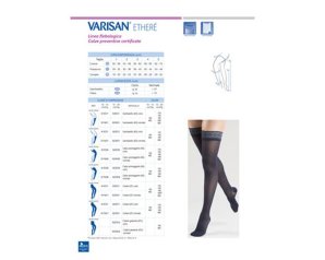 Varisan Etherea 1520 collant ATU punta chiusa colore noce tg 5 calza elastica 15-20 mmHg