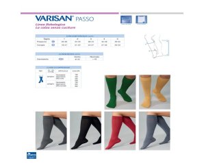 Varisan Passo AD1520SE gambaletto 15-20 mmHg blu corto misura 3 senza cuciture