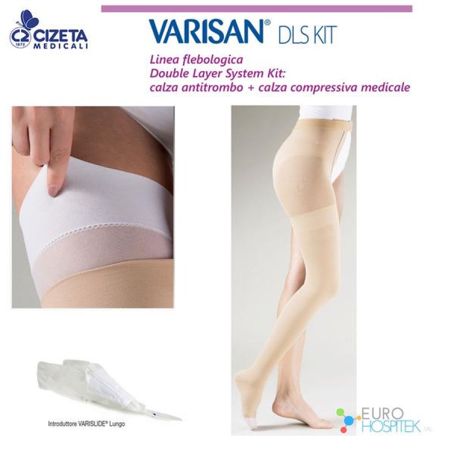 Varisan Top K1 DLS kit AG prova colore tono 2 calza compressiva classe 1 Varisan Top K1 DLS kit AG prova colore tono 2 calza compressiva classe 1