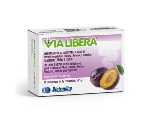 Via Libera 30 compresse - integratore per benessere intestinale e digestivo