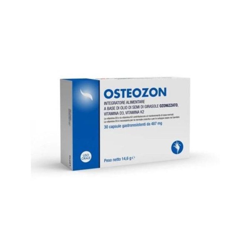 Osteozon Saclay 30 Capsule Integratore per Ossa e Articolazioni con Calcio e Vitamina D