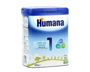 Humana 1 Latte in Polvere 5 HMO per Neonati 0-6 Mesi 800 g Formula Ispirata al Latte Materno