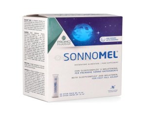 Sonnomel 20 Stick Integratore Alimentare con Melatonina per Favorire il Sonno Naturale Formato Stick Orosolubile