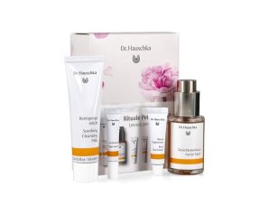 Dr Hauschka Kit Rituale Viso per Pelle Sensibile Lenitiva e Idratante – Trattamento Naturale e Biologico