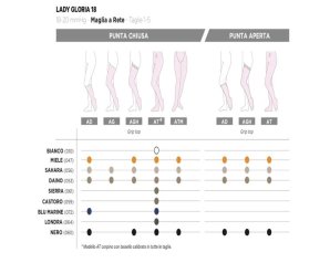 Ladygloria Calze Elastiche Effetto Jeans The Ordinary Foundation per Gambe Leggere e Riposate