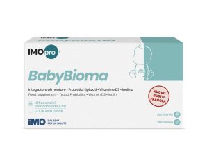 Imopro Babybioma Fragola Integratore Pediatrico Fermenti Lattici 10 Flaconi da 8 ml