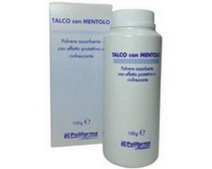 Talco mentolato 1% 100 g - talco rinfrescante e assorbente per piedi e corpo