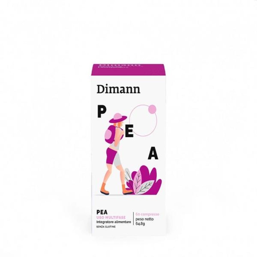 Dimann Palmitoiletanolamide PEA 60 Compresse Integratore per Dolore Pelvico e Cistite Interstiziale Dimann Palmitoiletanolamide PEA 60 Compresse Integratore per Dolore Pelvico e Cistite Interstiziale