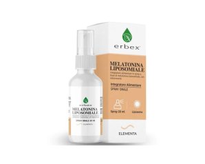 Melatonina Liposomiale Spray 20 ml Erbex per il Sonno Naturale e il Benessere Notturno di Tutta la Famiglia