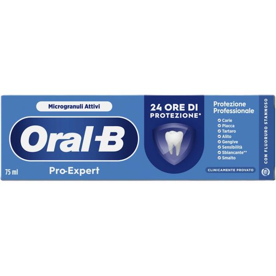 Oral-B Pro-Expert Dentifricio con Microgranuli Attivi Protezione Professionale 75ml Oral-B Pro-Expert Dentifricio con Microgranuli Attivi Protezione Professionale 75ml