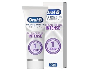 Dentifricio sbiancante Oral B Pro 3D White Clinical rimozione macchie e protezione dello smalto